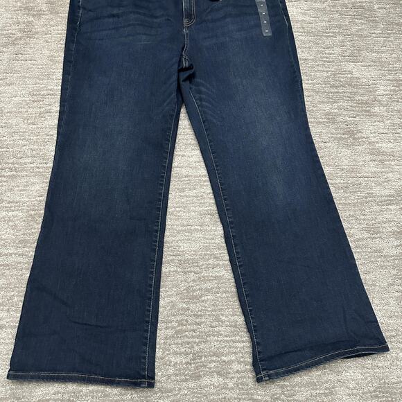 Lane Bryant Jeans Womens 24 Dark Wash Bootcut Mid Rise Signature Super Stretch - Picture 3 of 16